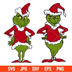 grinch santa claus bundle svg, christmas svg, merry grinchmas svg, santa claus svg