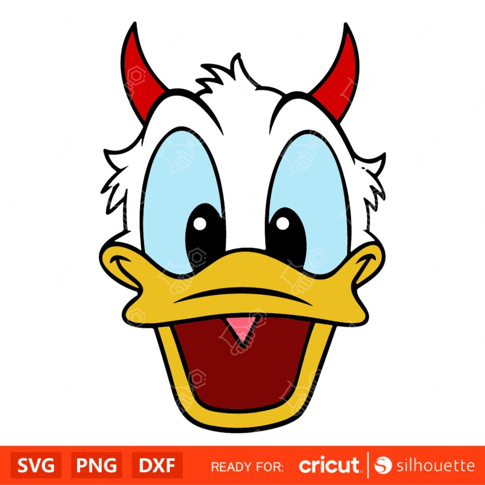 Halloween Disney, Donald Duck Svg, Halloween Svg, Disney Svg, Cricut, Silhouette Vector Cut File.jpg