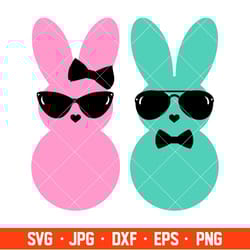hipster easter bunnies svg, happy easter svg, easter egg svg, spring svg