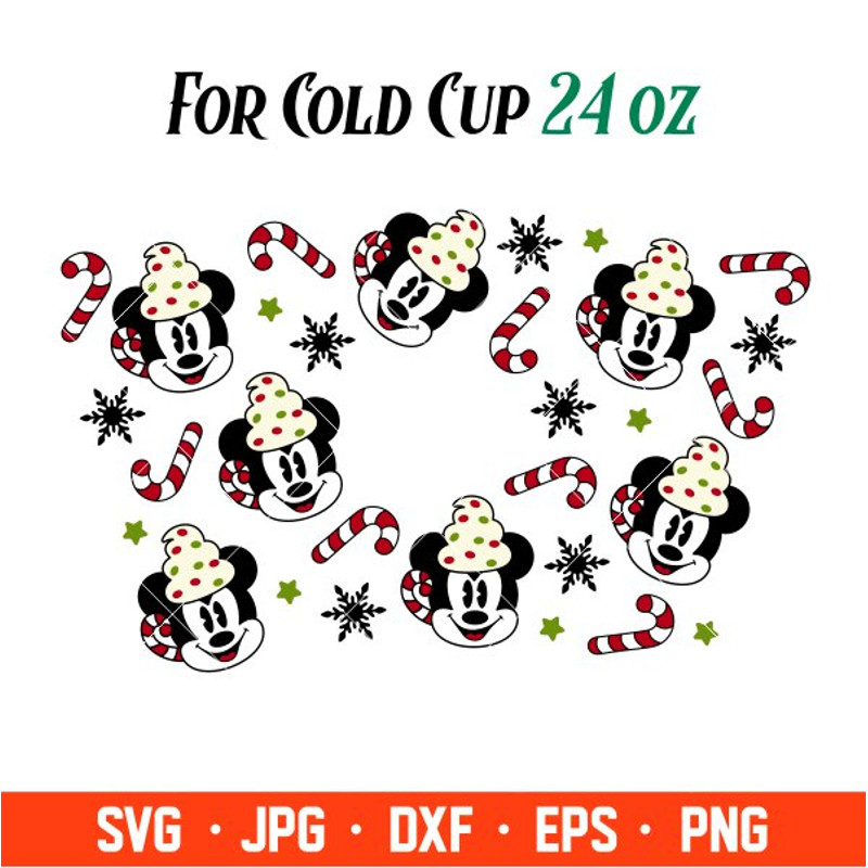 Mickey Hot Cocoa Full Wrap Svg, Christmas Svg, Disney Christmas Svg, Starbucks Cup Svg, Cricut, Silhouette Vector Cut Fi.jpg