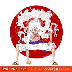 one piece svg, luffy gear 5, luffy nika, one piece anime, manga, one piece png  high-quality anime vector design 2
