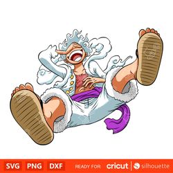 one piece svg, luffy gear 5, luffy nika, one piece anime, manga, one piece png  high-quality anime vector design 3