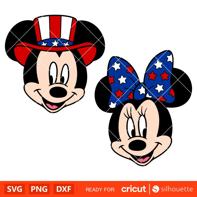 Patriotic Mickey & Minnie Bundle Svg, 4th of July Svg, Independence Day Svg, Disney Svg, Cricut.jpg