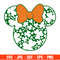 St. Patrick Day Minnie Mouse Svg, Lucky Svg, St. Patricks Day Svg, Disney Svg, Cricut, Silhouette Vector Cut File.jpg