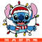 Stitch Christmas Lights Svg, Christmas Svg, Disney Christmas Svg, Santa Claus Svg, Cricut, Silhouette Vector Cut File.jpg