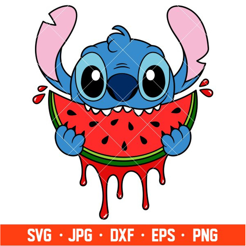 Watermelon Stitch Svg, Summer Vibes Svg, Disney Svg, Cricut, Silhouette Vector Cut File.jpg