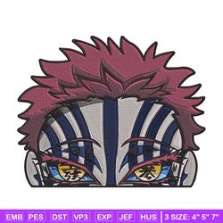 akaza embroidery design, demon slayer embroidery, embroidery file, anime embroidery, anime shirt
