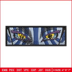 akaza eyes embroidery design, demon slayer embroidery, anime design, embroidery shirt, embroidery file