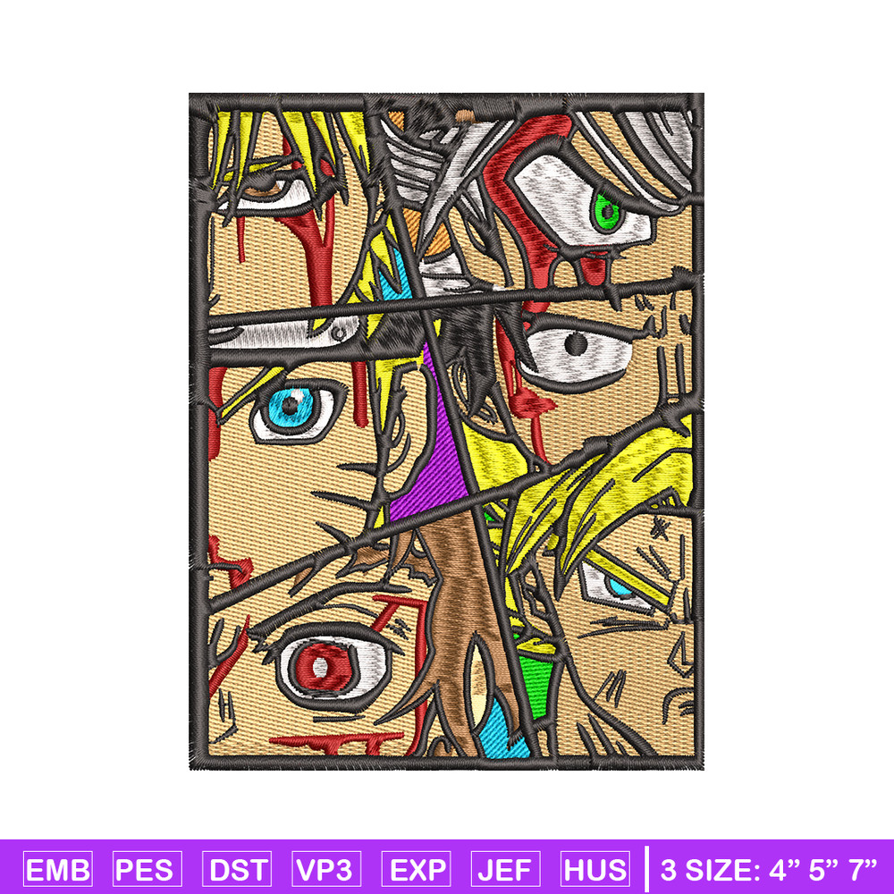 Anime popular embroidery design, Anime embroidery, embroidery file, anime design, anime shirt, Digital download.jpg