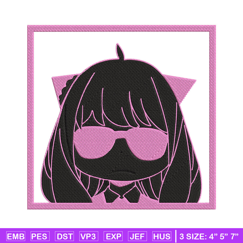 Anya box Embroidery Design, Spy x family Embroidery, Embroidery File, Anime Embroidery, Anime shirt, Digital download.jpg
