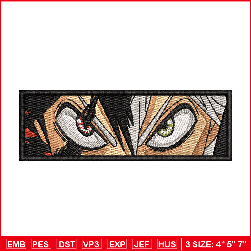 Asta eyes embroidery design, Black clover embroidery, Anime design, Embroidery shirt, Embroidery file, Digital download 2.jpg