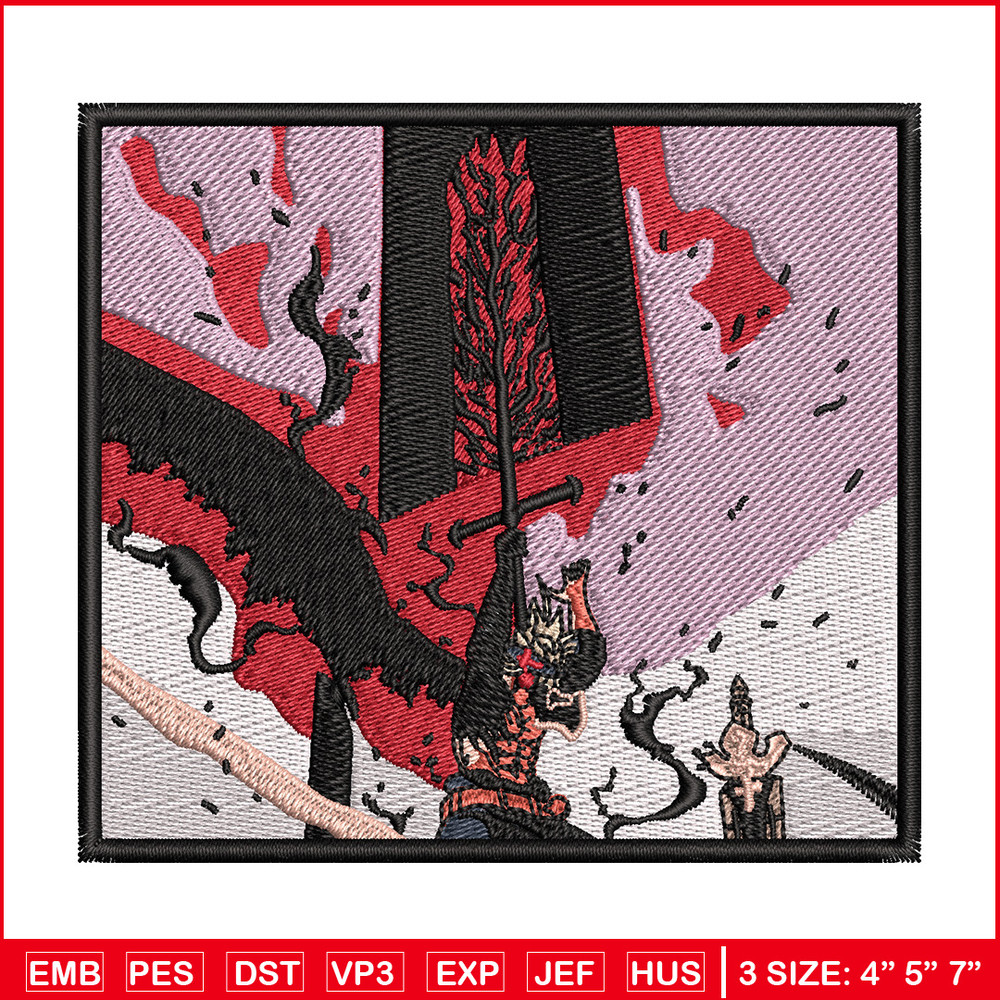 Asta sword embroidery design, Black clover embroidery, Anime design, Embroidery shirt, Embroidery file, Digital download.jpg