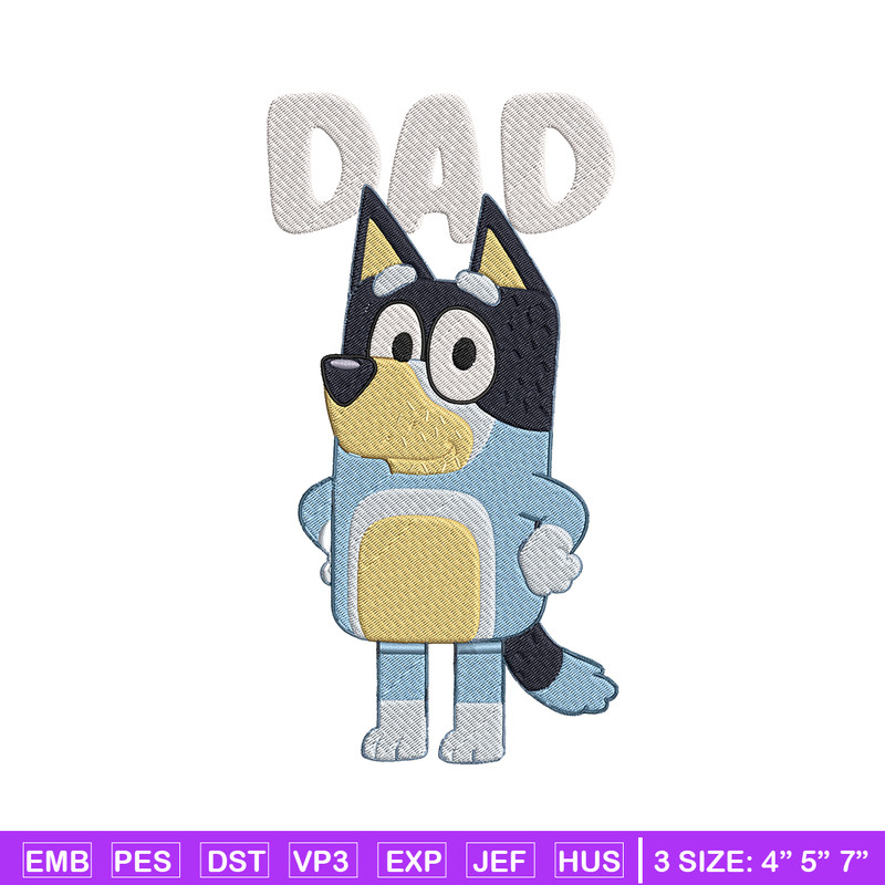 Bandit Heeler Embroidery, Bluey Cartoon Embroidery, cartoon Embroidery, Embroidery File, cartoon shirt, digital download.jpg