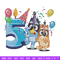 Bluey bingo 5th birthday Embroidery, Bluey birthday Embroidery, Embroidery File, cartoon design, Instant download..jpg