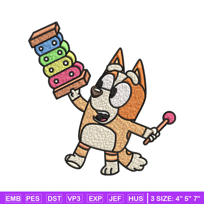Bluey Bingo Embroidery, Bluey cartoon Embroidery, Embroidery File, cartoon design, cartoon shirt, Digital download..jpg