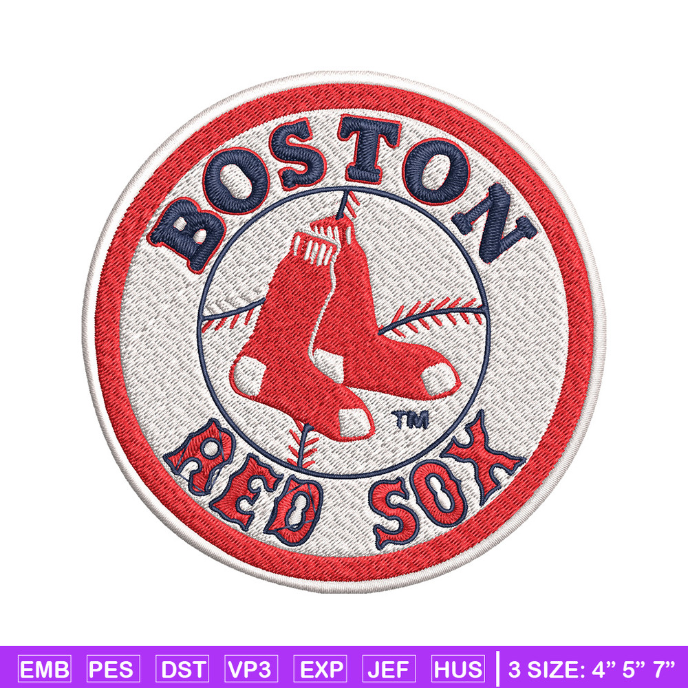 Boston Red Sox Embroidery Design, Logo Embroidery, MLB Embroidery, Embroidery File, Logo shirt, Digital download..jpg
