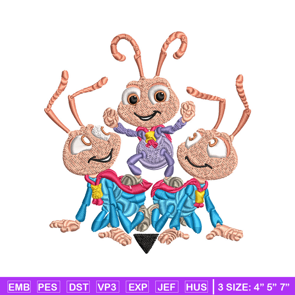 Bug's Life logo Embroidery design, Bug's Life logo Embroidery, cartoon design, Embroidery File, Digital download..jpg