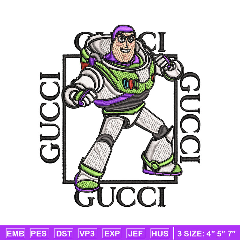 Buzz lightyear Gucci Embroidery design, Buzz lightyear Embroidery, cartoon design, Embroidery File, Digital download..jpg
