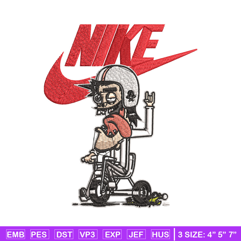 Cartoon Nike Embroidery design, Cartoon funny Embroidery, Nike design, Embroidery file, logo shirt, Instant download..jpg
