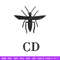 Cd mosquito embroidery design, Logo embroidery, Embroidery file, Embroidery shirt, Emb design, Digital download.jpg