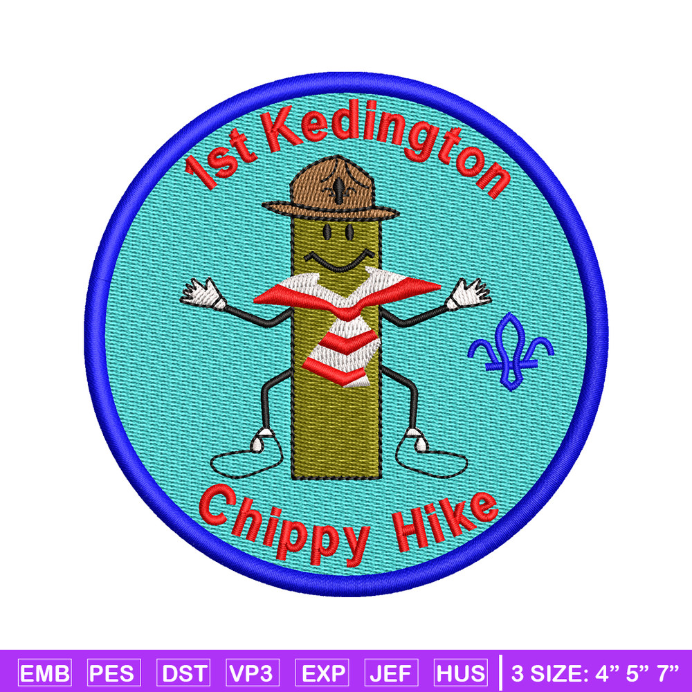 Chippy Hike logo embroidery design, Chippy Hike embroidery, embroidery file, logo design,  logo shirt, Digital download.jpg