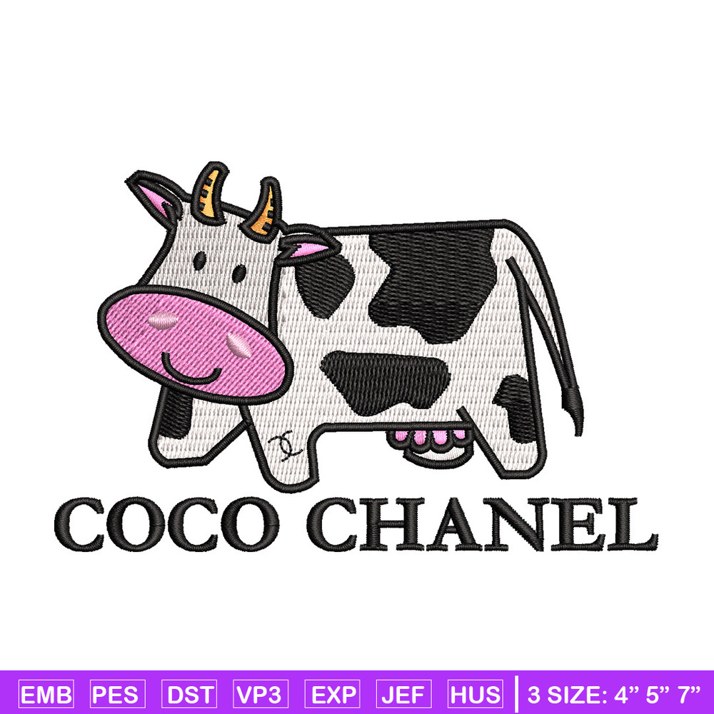Coco chanel embroidery design, Logo embroidery, Embroidery file, Embroidery shirt, Emb design, Digital download.jpg