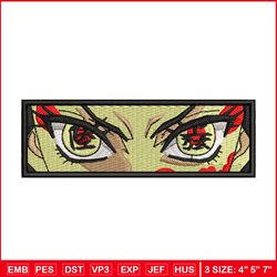 daki eyes embroidery design, demon slayer embroidery, anime design, embroidery shirt, embroidery file