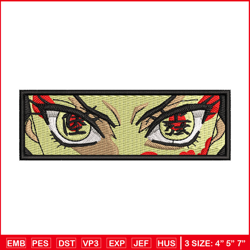 Daki eyes embroidery design, Demon slayer embroidery, Anime design, Embroidery shirt, Embroidery file, Digital download 1.jpg