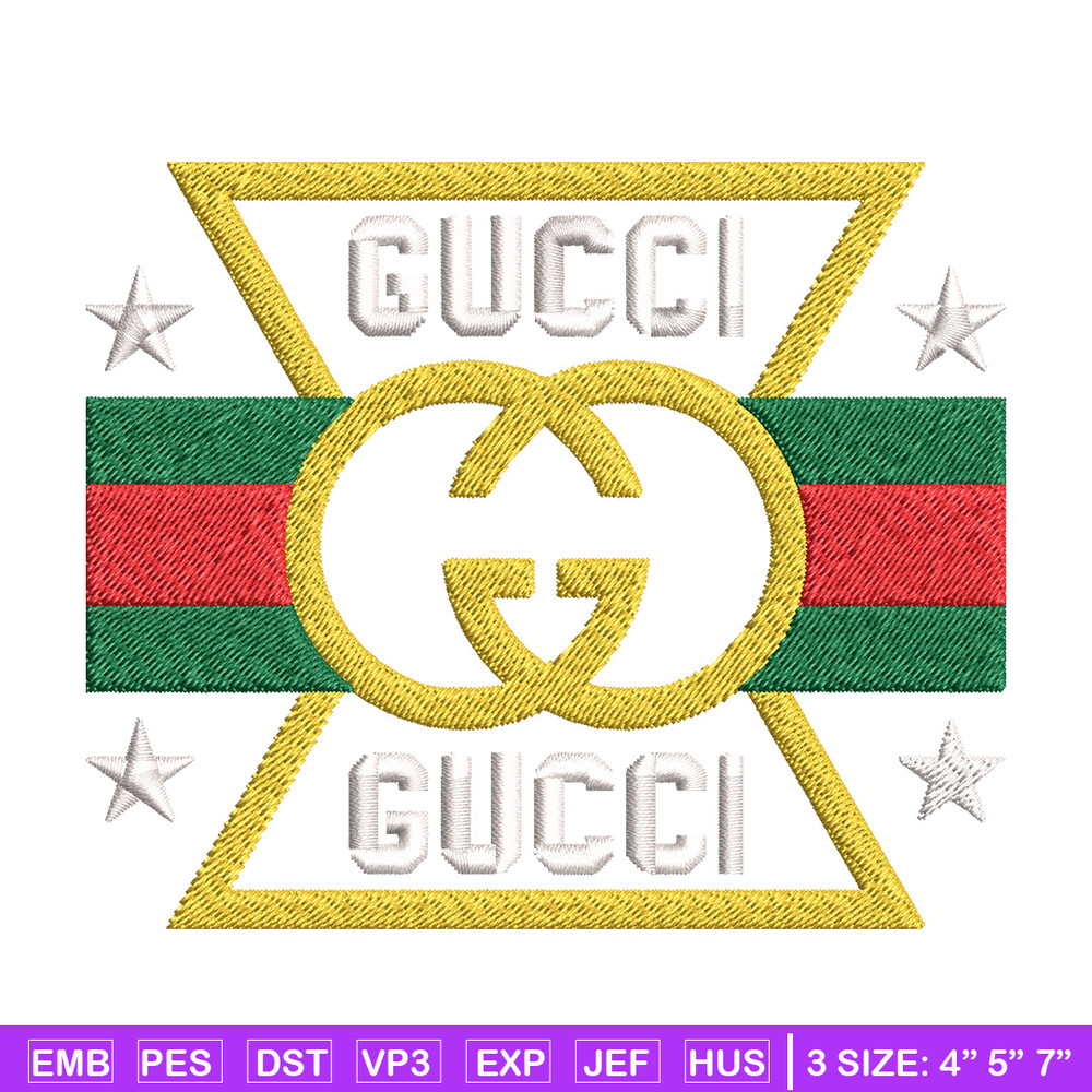 Design gucci Embroidery Design, Gucci Embroidery, Brand Embroidery, Logo shirt, Embroidery File, Digital download.jpg