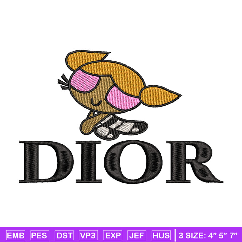 Dior Cartoon Logo embroidery design, Logo embroidery, embroidery file, animal design, logo shirt, Digital download..jpg