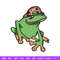 Frog boy embroidery design, Frog embroidery, Embroidery file, Embroidery shirt, Emb design, Digital download.jpg