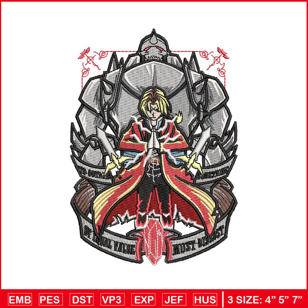 Full metal embroidery design, Full metal embroidery, Anime design, Embroidery shirt, Embroidery file, Digital download.jpg