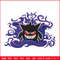 Gengar embroidery design, Pokemon embroidery, Embroidery shirt, Embroidery file, Anime design, Digital download.jpg