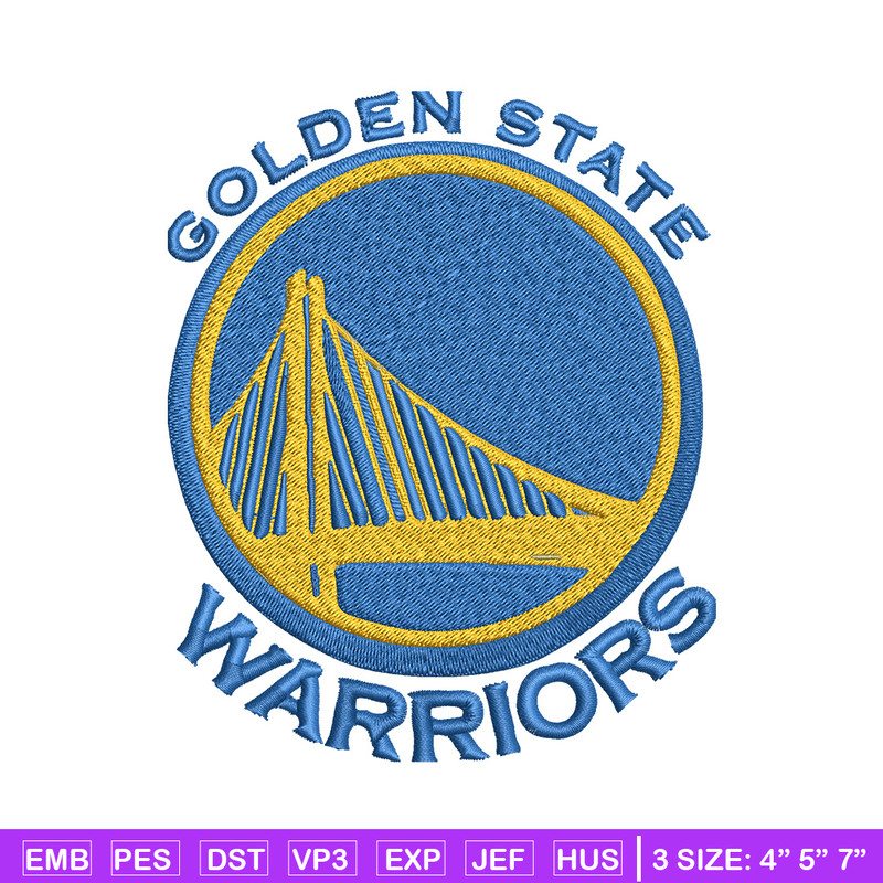 Golden State Warriors logo Embroidery, NBA Embroidery, Sport embroidery, Logo Embroidery, NBA Embroidery design.jpg