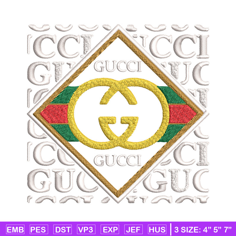 Gucci design Embroidery Design, Gucci Embroidery, Brand Embroidery, Logo shirt, Embroidery File, Digital download.jpg