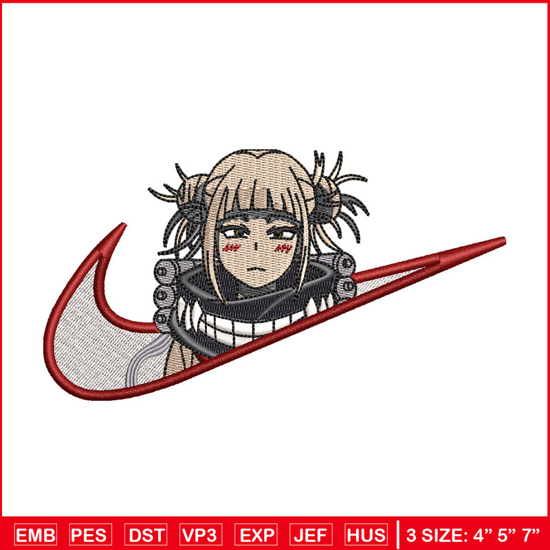 Himiko toga swoosh embroidery design, Mha embroidery, Nike design, Embroidery shirt, Embroidery file, Digital download.jpg
