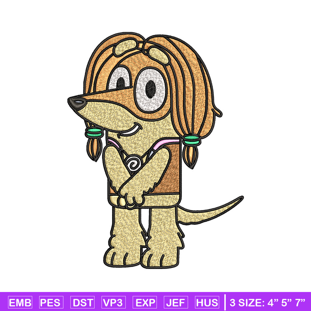 Indy Bluey Embroidery, Bluey cartoon Embroidery, Embroidery File, cartoon design, cartoon shirt, Digital download..jpg