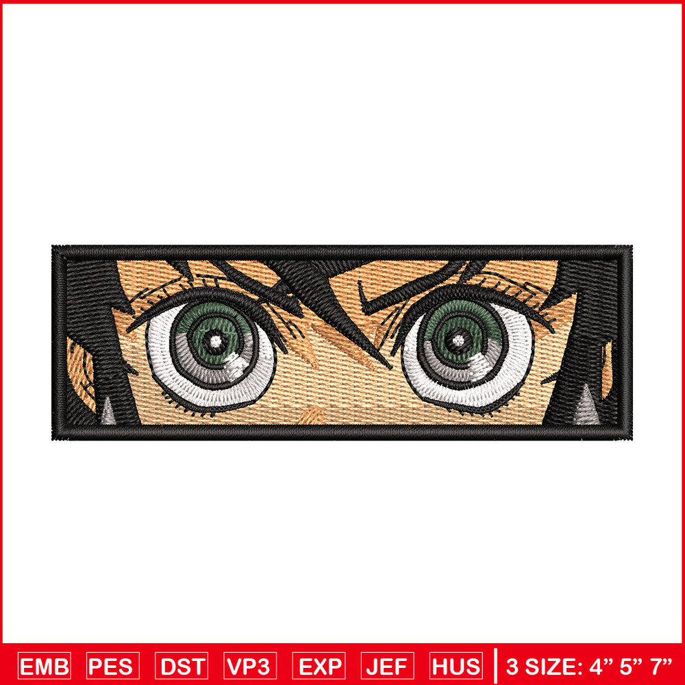 Inosuke eyes embroidery design, Inosuke embroidery, Anime design, Embroidery shirt, Embroidery file,Digital download 1.jpg