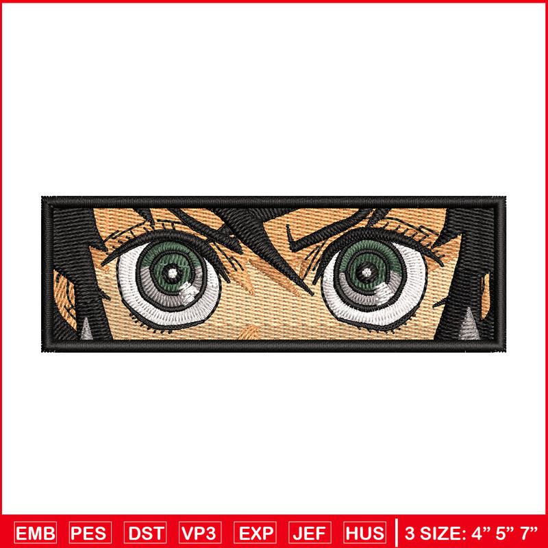 Inosuke eyes embroidery design, Inosuke embroidery, Anime design, Embroidery shirt, Embroidery file,Digital download 1.jpg