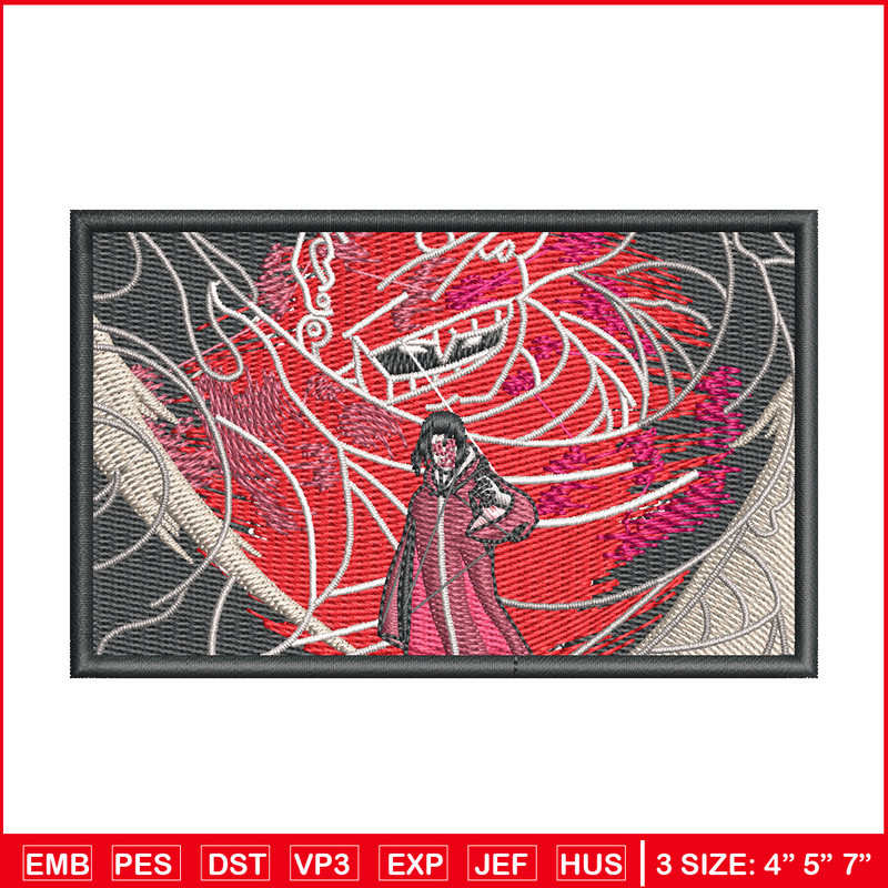 Itachi susano embroidery design, Naruto embroidery, Anime design, Embroidery shirt, Embroidery file, Digital download 1.jpg