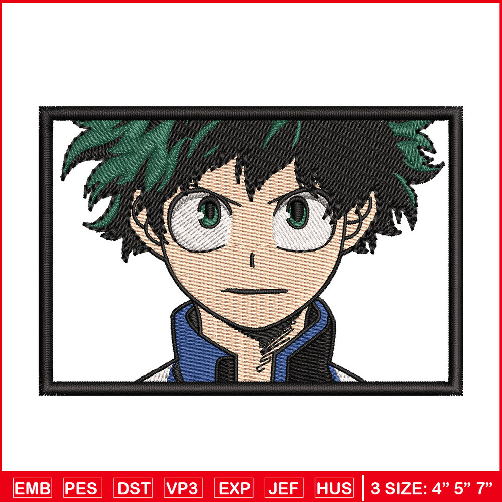Izuku frame embroidery design, Mha embroidery, Anime design, Embroidery shirt, Embroidery file, Digital download.jpg