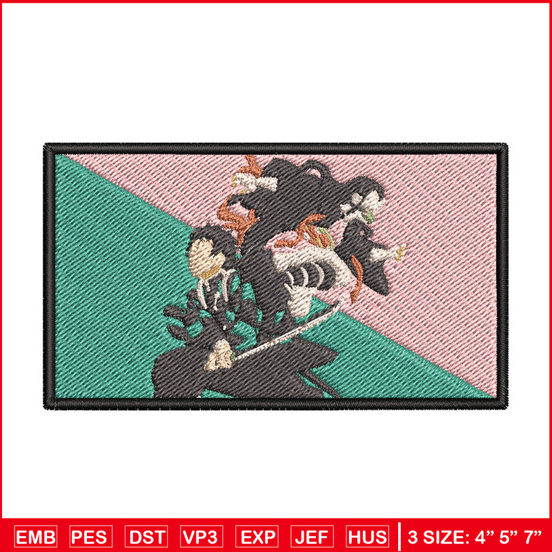 Kamado embroidery design, Tanjiro embroidery, Embroidery shirt, Embroidery file, Anime design, Digital download 1.jpg
