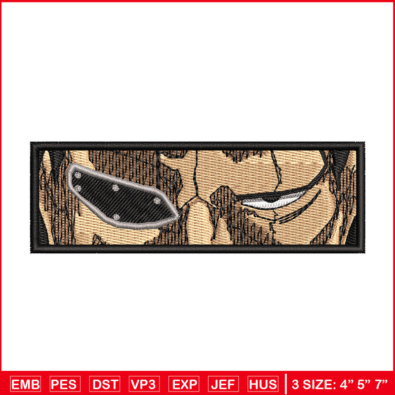 Kenpachi eyes embroidery design, Bleach embroidery, Anime design, Embroidery shirt, Embroidery file, Digital download 1.jpg