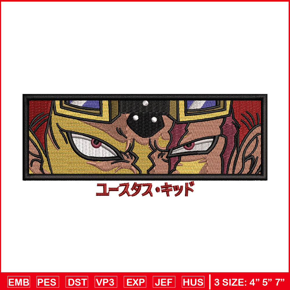 Kid eyes embroidery design, One piece embroidery, Anime design, Embroidery shirt, Embroidery file, Digital download.jpg