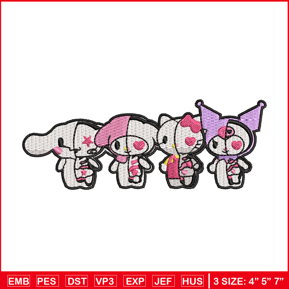 Kuromi chibi cute embroidery design, Kuromi embroidery, Anime design, Embroidery shirt,Embroidery file,Digital download 1.jpg