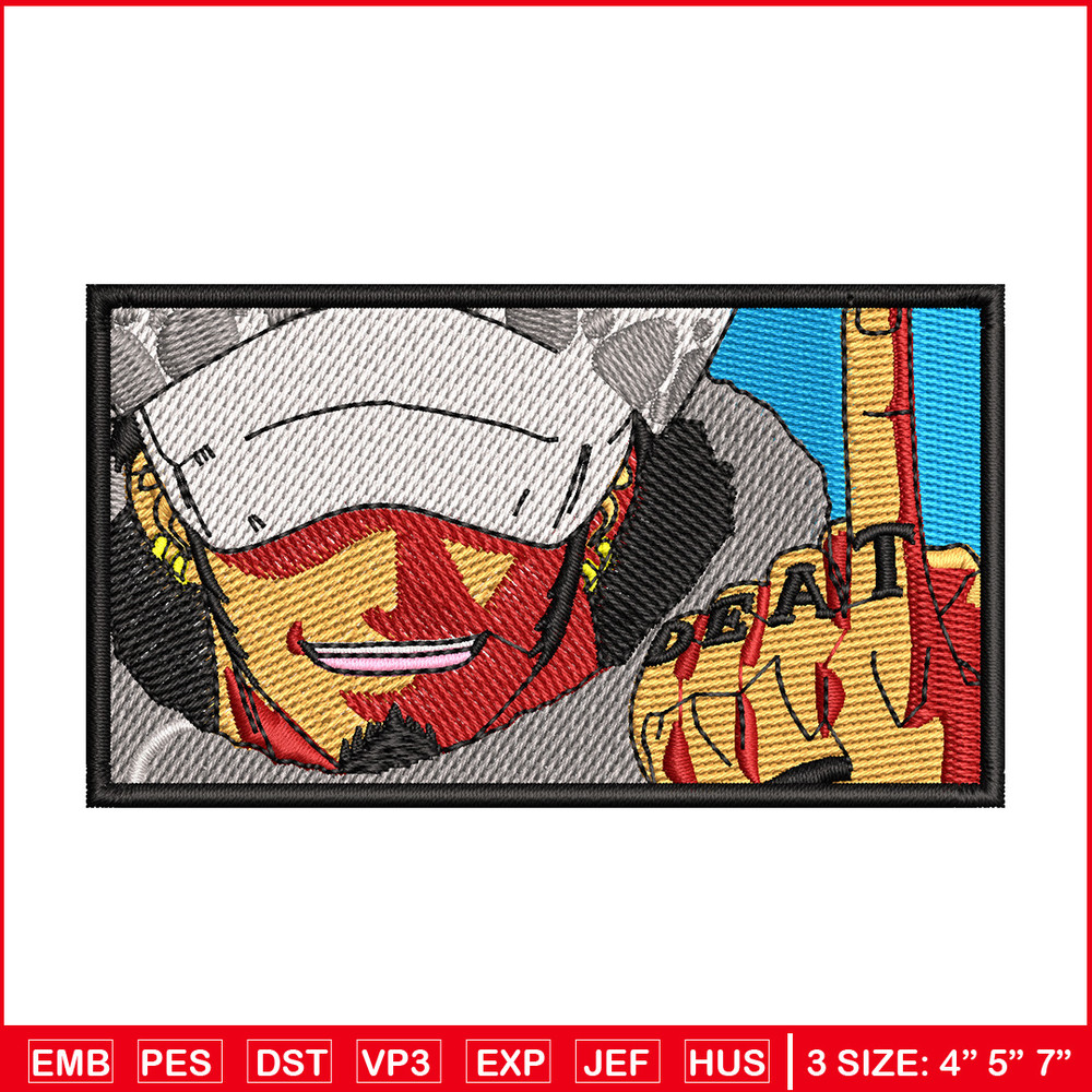 Law box embroidery design, One piece embroidery, Anime design, Embroidery shirt, Embroidery file, Digital download 1.jpg