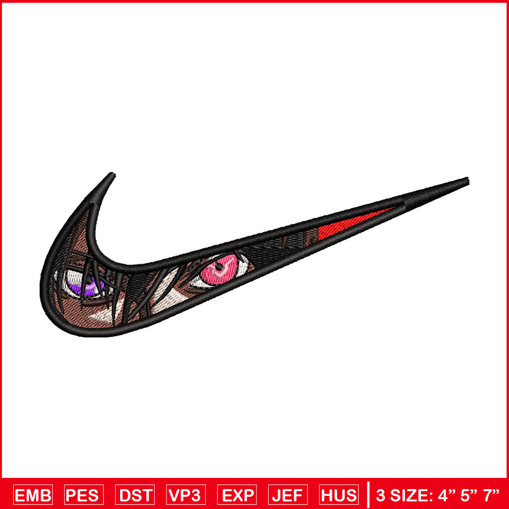 Lelouch nike embroidery design, Code Geass embroidery, Nike design, Embroidery shirt, Embroidery file, Digital download 1.jpg
