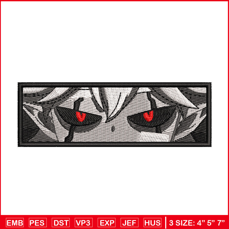 Liebe Eyes embroidery design, Black clover embroidery, Embroidery shirt, Embroidery file, Anime design, Digital download 1.jpg