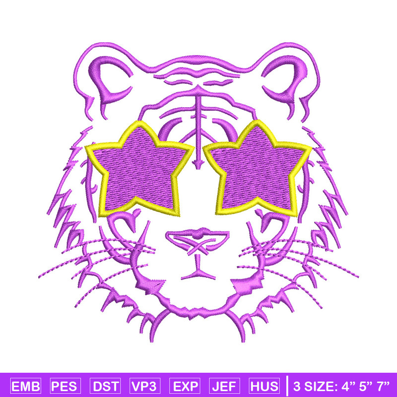 Lion face star embroidery design, Lion embroidery, Embroidery file, Embroidery shirt, Emb design, Digital download.jpg