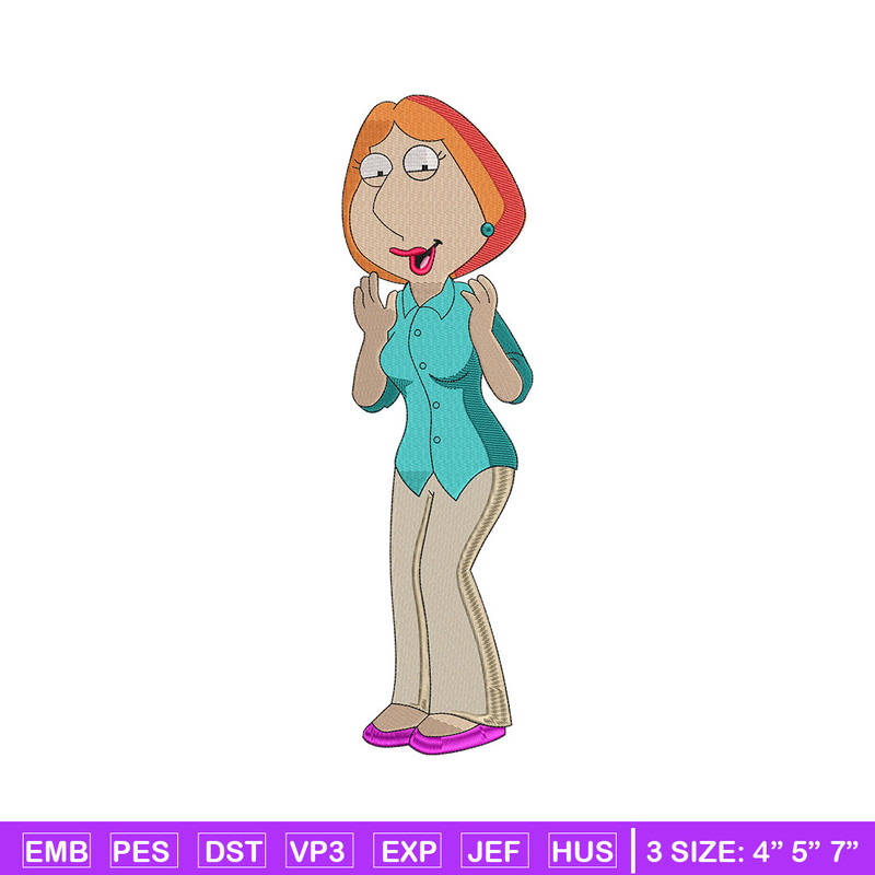 Lois Griffin embroidery design, Family guy embroidery, Embroidery file, Embroidery shirt, Emb design, Digital download.jpg